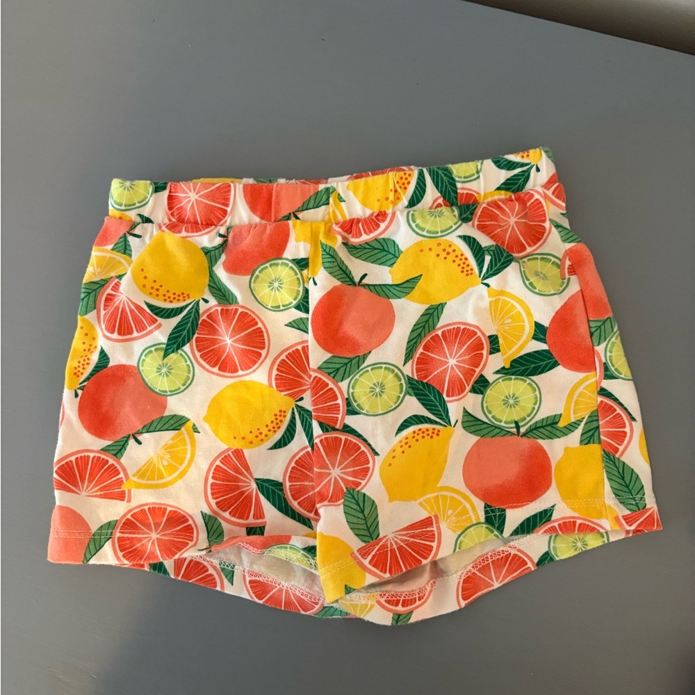 Place Red and Yellow Vibrant Summer Shorts